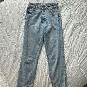 Zara straight leg jeans in light wash
